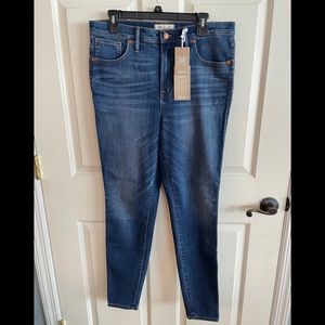 Madewell High Rise Skinny Jean size 32 Tall